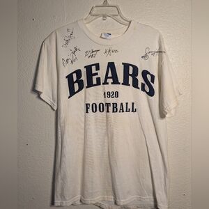 majestic White Bears Football T-Shirt Autograph Pre-owned